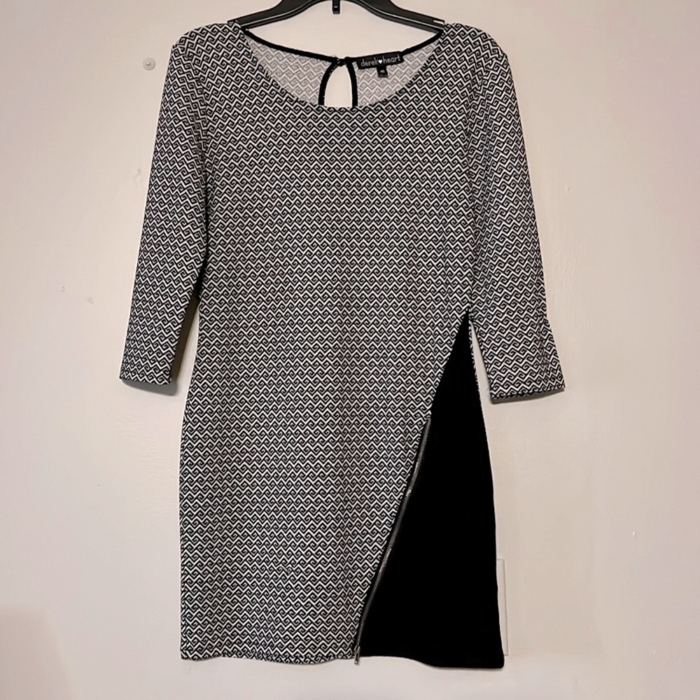 Derek Heart M Zipper Slit Dress